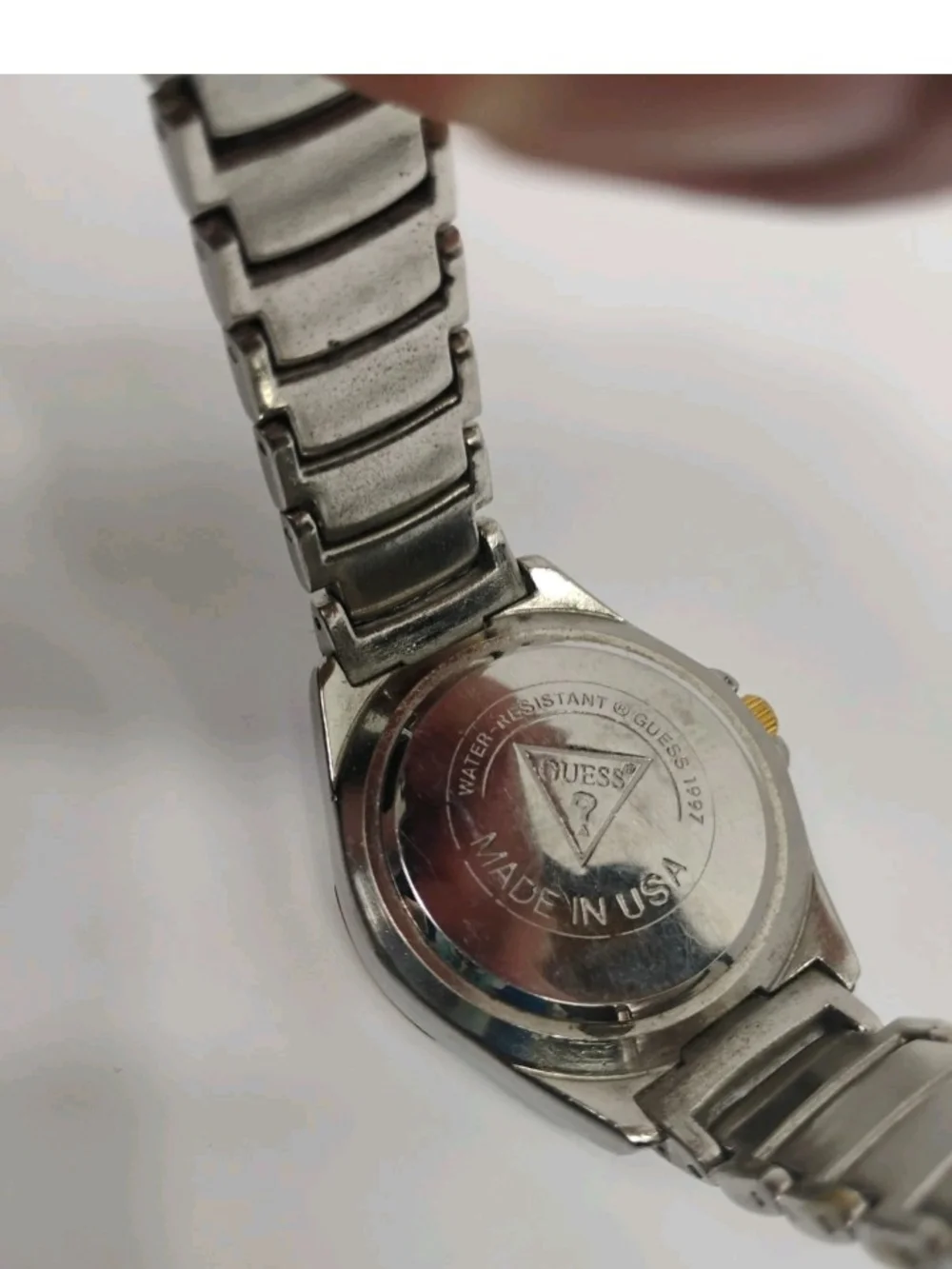 GUESS Two-Tone Gold Dial Stainless Steel Watch